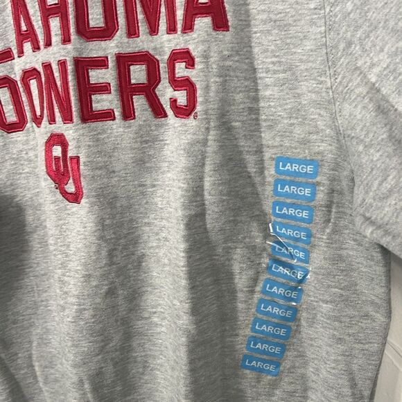 🔥🏈 “NWT” Women’s OU OKLAHOMA SOONERS Embroidered Crewneck Sweatshirt - Sz Lg - Picture 5 of 10
